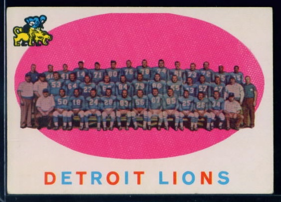 3 Detroit Lions Team Card